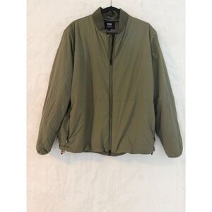 Levis Commuter Bomber Jacket Mens Large Olive Green Full Zip Lightweight 29756